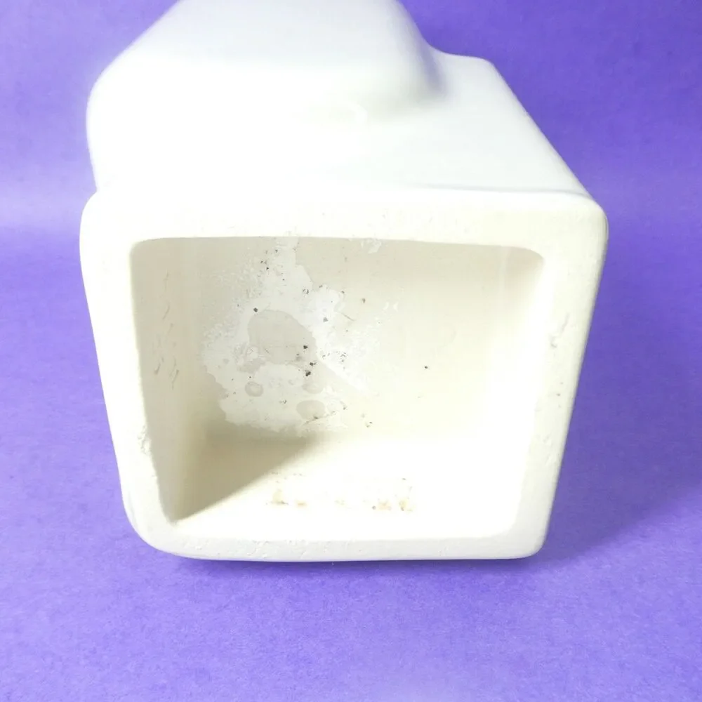 Postmodern Vase Abstract Gray Ceramic Vintage 1980s
